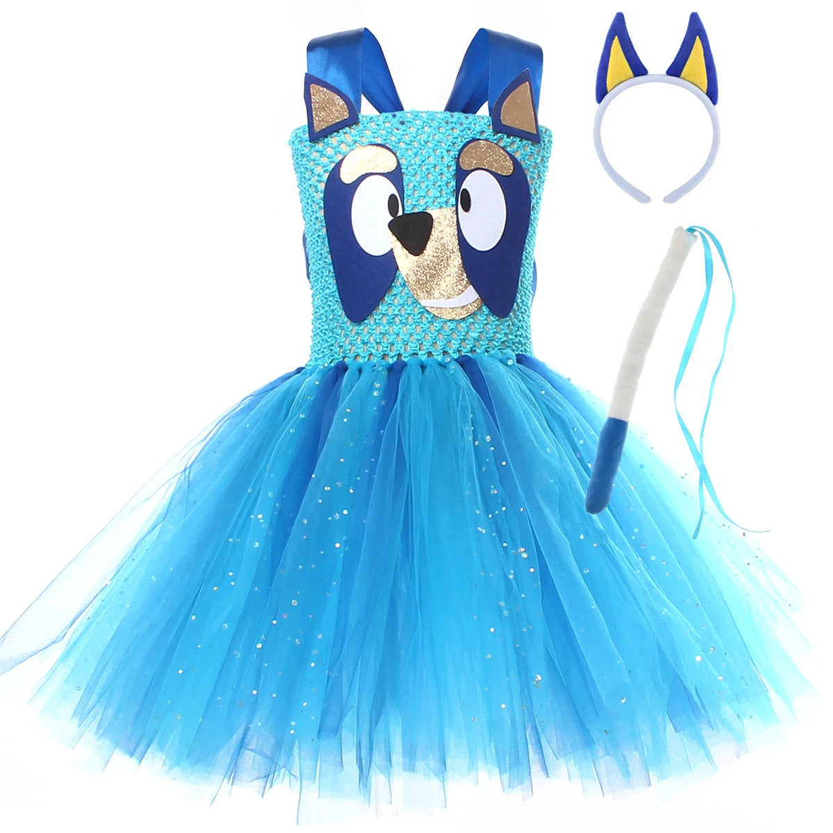Bluey & Bingo Halloween Costume Dress