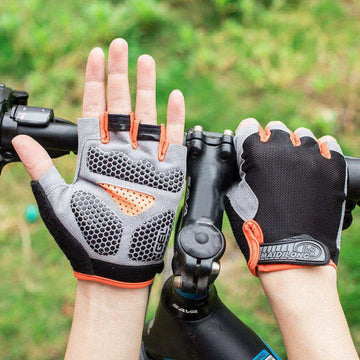 Männer Radfahren Fahrrad Handschuhe Halbe Finger Gym Handschuhe Frauen Handschuh Atmungsaktive Anti-slip Handschuh Fitness Sport Training Handschuhe