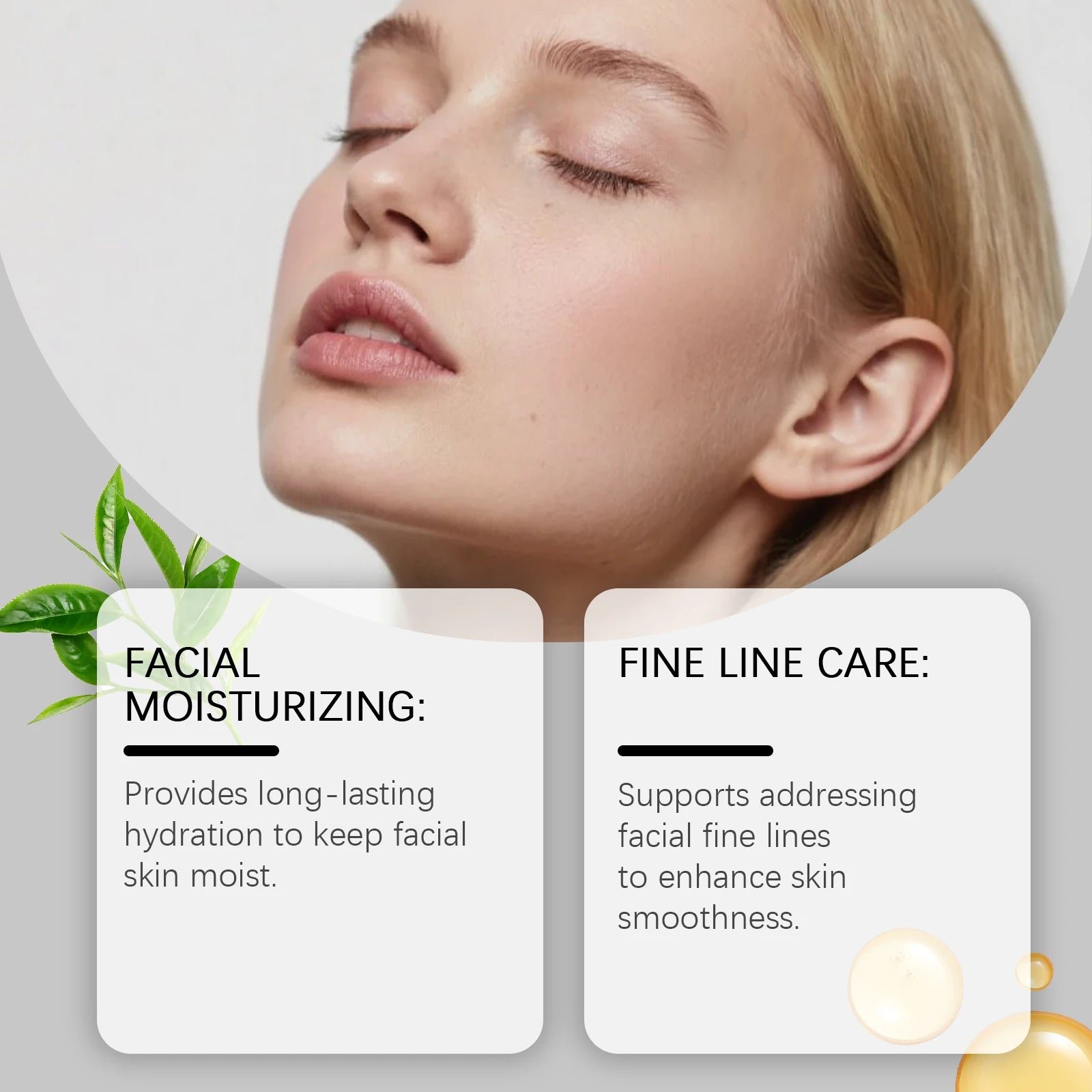 Multi-Action beruhigende Reparaturcreme für das Gesicht, Teebaumcreme, Centella Ceramide Aloe Vera Feuchtigkeitscreme für empfindliche und fettige Haut