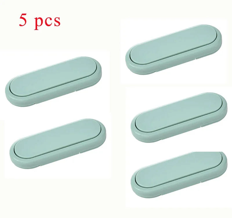 Latches Cabinet Door Protection 5 Pieces Child Drawer Safety Baby Anti-Pinch Hand Invisible Lock Opposite Door Wardrobe Lock