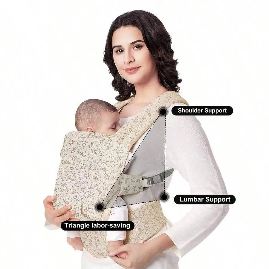 1-teilige Babytrage, multifunktionale 4-in-1-Hüftsitzträger, verstellbare, bequeme Vorder- und Rückengurte, tragbar und für alle Jahreszeiten, ein arbeitssparendes Werkzeug für Mütter, um ihre Babys freihändig zu halte