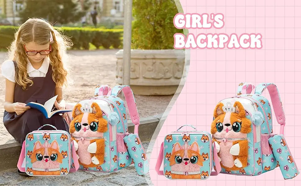 Girls School Backpack Set