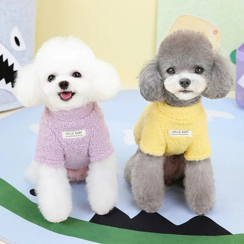Winter Warmer Hundepullover für kleine Hunde Plüsch Hundekleidung Weicher Welpenmantel Jacke Chihuahua Teddy Welpenkleidung Hundebedarf
