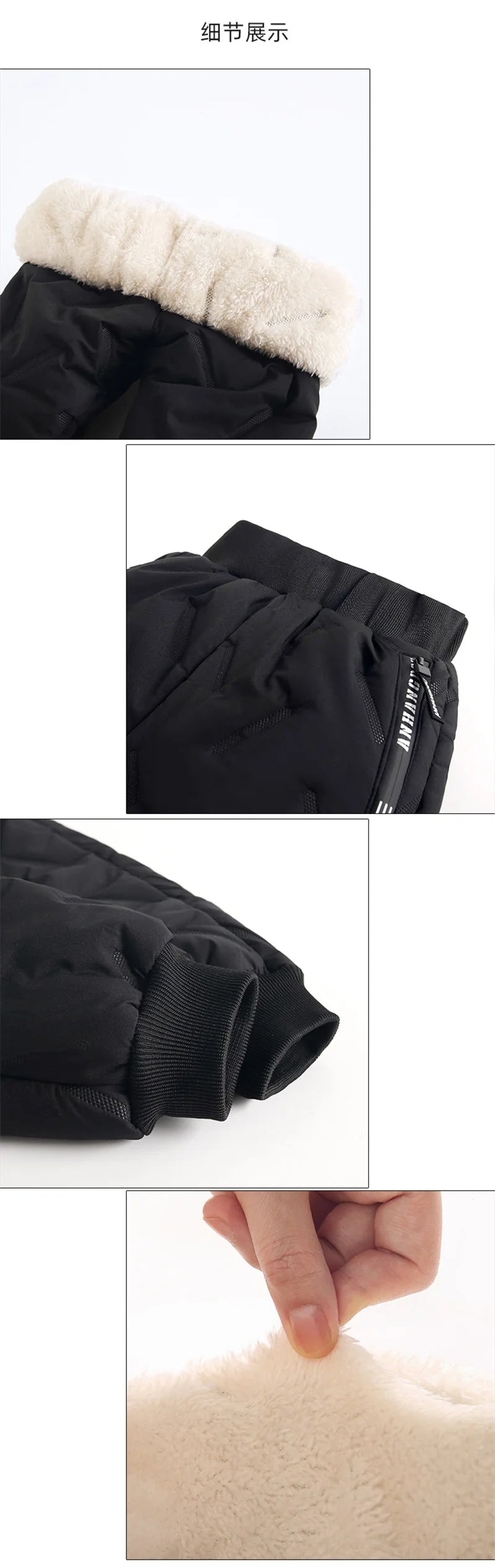 Winter Gepolsterte Hosen Kinder Dicke Plus Samt Warme Hosen Jungen Lamm Wolle Baumwolle Lange Hosen Herbst Kinder Casual Sport Hosen