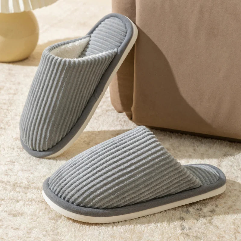Winter warme Plüsch Herren Hausschuhe rutschfeste weiche Schuhe Komfort flache Ferse Indoor Schlafzimmer Paar Hausschuhe für Zuhause Schuhe im Herbst