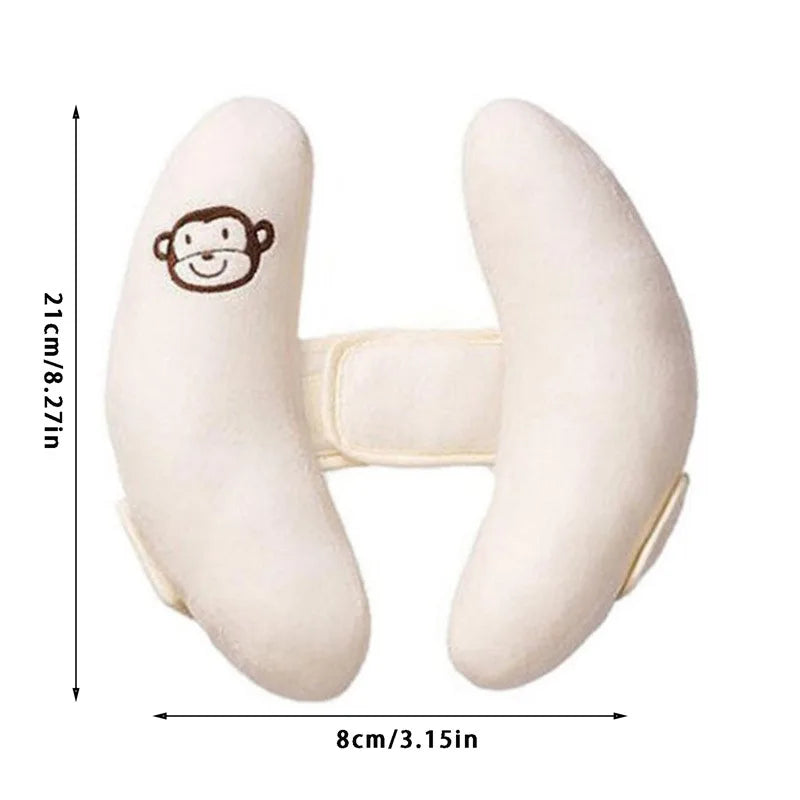 Toddler Neck Pillow, Stroller, Banana and Car Seat Head Support Cushion, Stroller Neck Support Pillow for Sleeping, Cartoon Flower