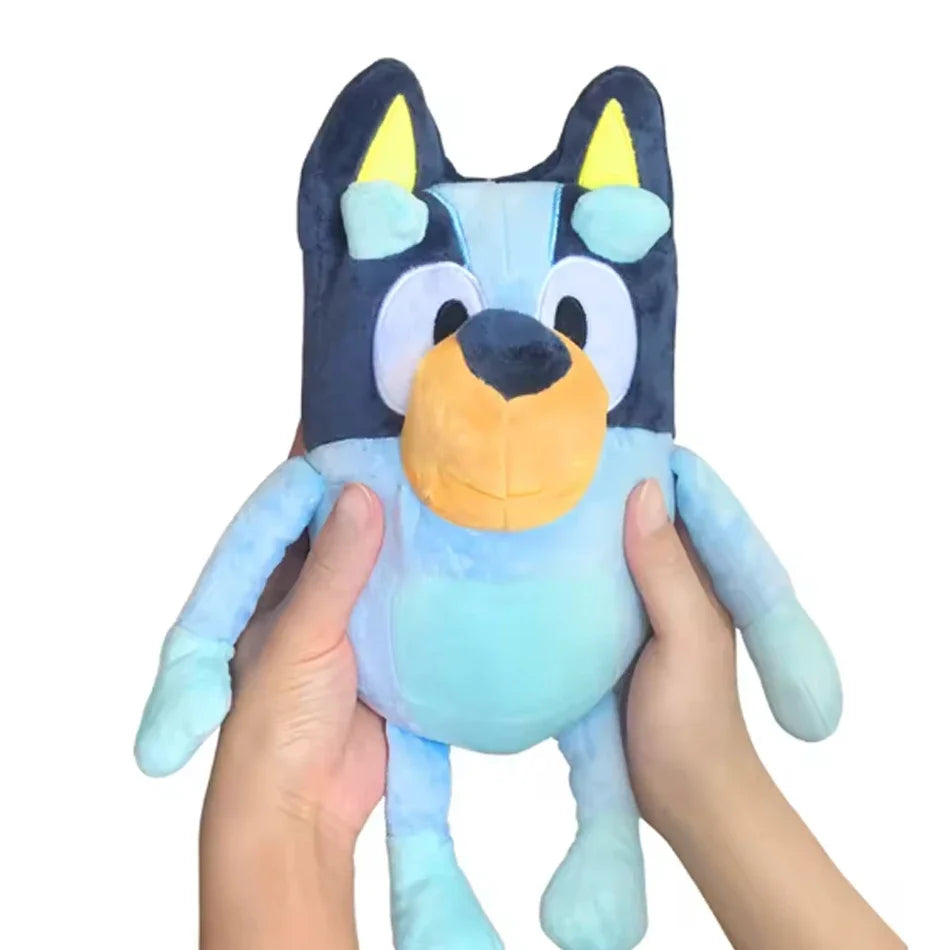 Anime Bluey Plüsch-Atempuppe Kawaii 30cm Spielzeug Bluey Musikpuppe Geschenkpuppe mit Musik und Sound Modell Mädchen Geburtstagsgeschenk Weihnachtsgeschenk