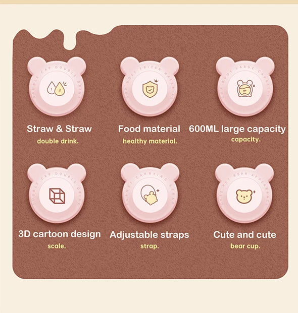 600 ml Kawaii Sommer Kinder Wasser Tasse Hochwertige Herbst-proof Stroh Tasse Jungen und Kreise Gehen zur Schule baby Wasserkocher