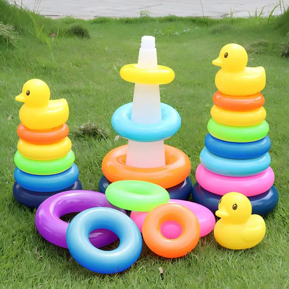 Montessori-Babyspielzeug, rollender Ballturm, Montessori-Lernspiele für Babys, Stapelbahn, Baby-Entwicklungsspielzeug, 1, 2, 3 Jahre