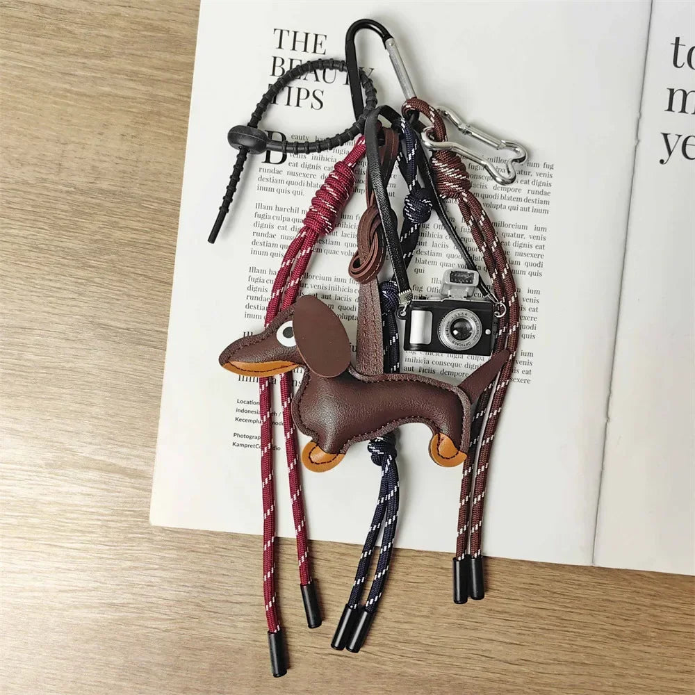 Luxus Taschenanhänger DIY Vielseitiges Geflechtseil Y2k Seil Geldbörsenanhänger Trendige Taschenanhänger Niedlicher Schlüsselanhänger Ästhetisches hängendes Ornament