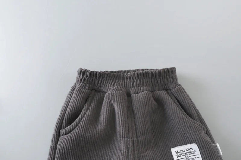 Winter Jungen warme Hosen große Kinder dick plus Samthose Kinder gepolsterte Baumwolle lange Hosen Herbst Teen lässige Cordhose