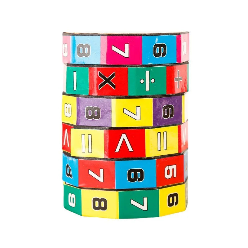 Montessori Magischer Zylinder Mathematik Zahlen Würfel Arithmetik Spielzeug Kinder Mathematik Zählen Spiel Puzzle für Kinder Bildung Lernen