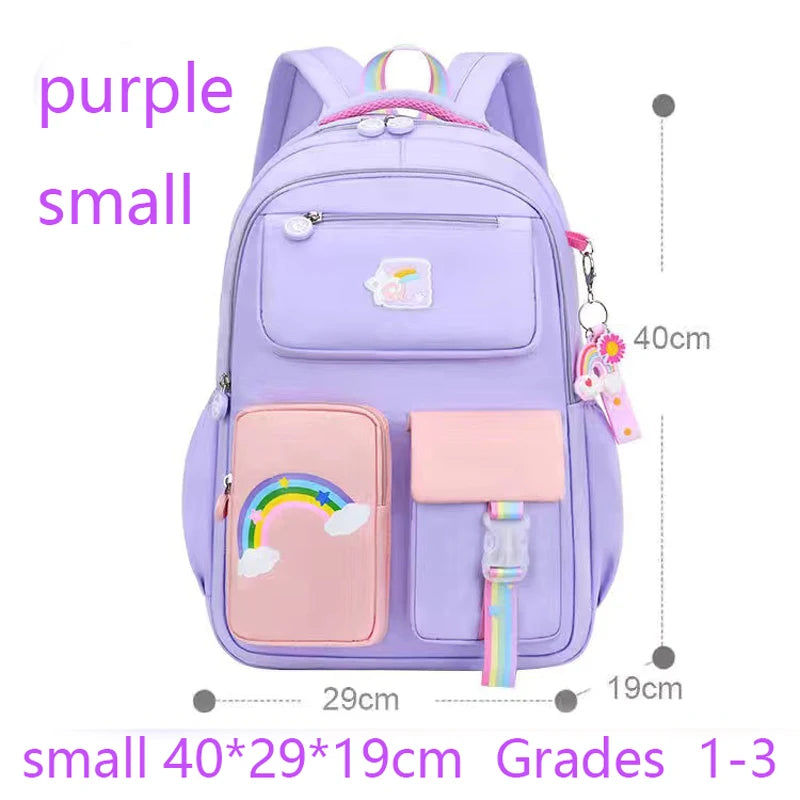 Girls Macaron School Backpack
