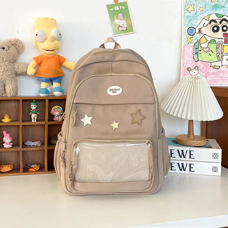 Y2K Star Transparent Backpack