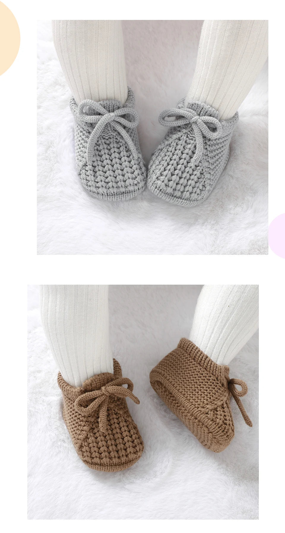 Baby Schuhe Gestrickte Neugeborenen Bett Schuhe 0-18M Warme Kleidung Zubehör Infant Jungen Mädchen Erste Stiefel Fashion Solid kleinkind Kind