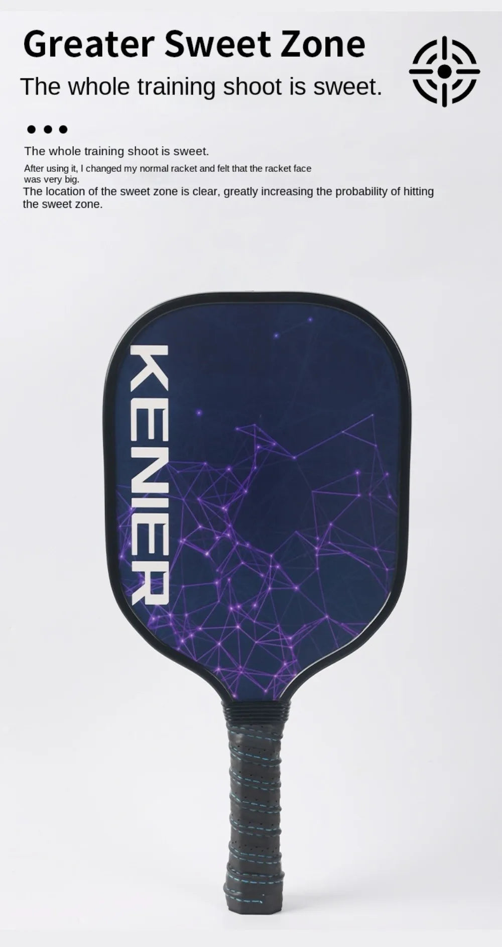 Stoßfestes Pickleball-Paddel-Set, rutschfester Griff, hochelastisches Schläger-Set mit 2 Schlägern und 4 Pickleballs
