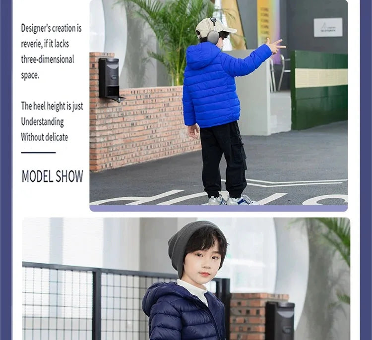 Herbst Winter Teen Jungen Mädchen wärmen Daunen jacke Kinder Baumwolle Oberbekleidung neue Mode Kapuze Reiß verschluss Mäntel 3-12 Jahre Kinder kleidung