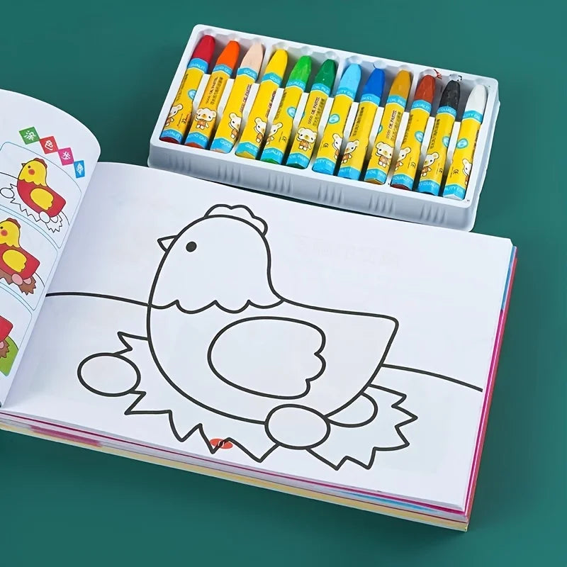 Malbuch für Kinder – Doodle-Zeichenbuch, Geburtstags- und Feiertagsgeschenk, Zeichen- und Malbuch der Einstiegsstufe für Kinder, chinesische Version