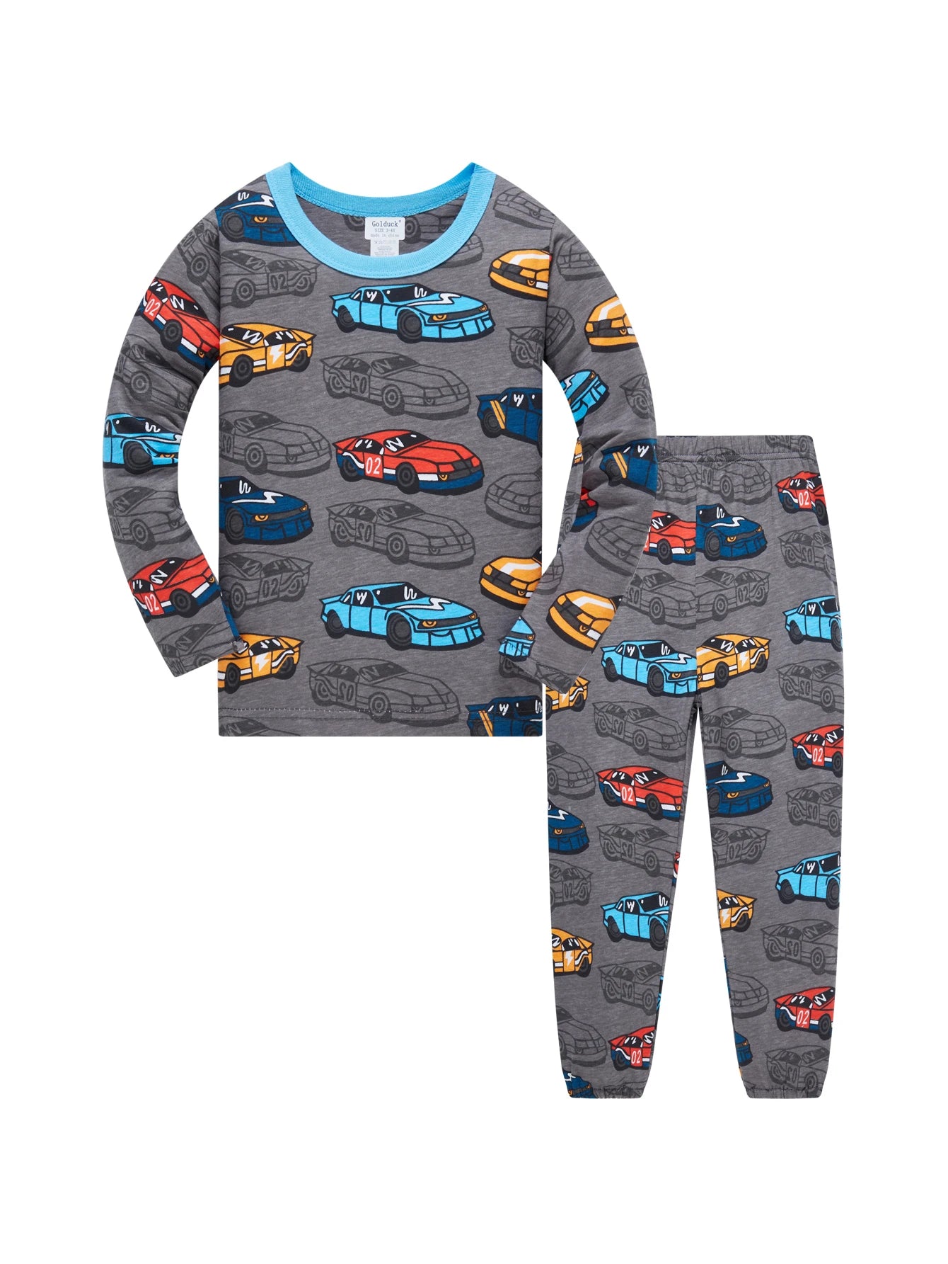 Kids Car Print Pajama Set