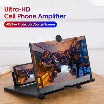 12/10 inch Phone Screen Magnifier Phone Holder Mobile Phone HD Portable Phone Screen Video Magnifier Stand Bracket