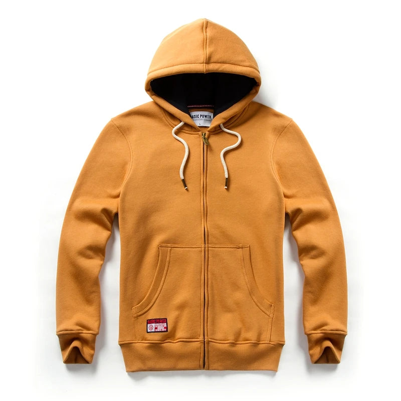 Einfarbige Hoodie Männer Mode Reiß verschluss Langarm übergroße Jacke Mantel Harajuku Gothic Kapuze Sweatshirt y2k Teen bp20933
