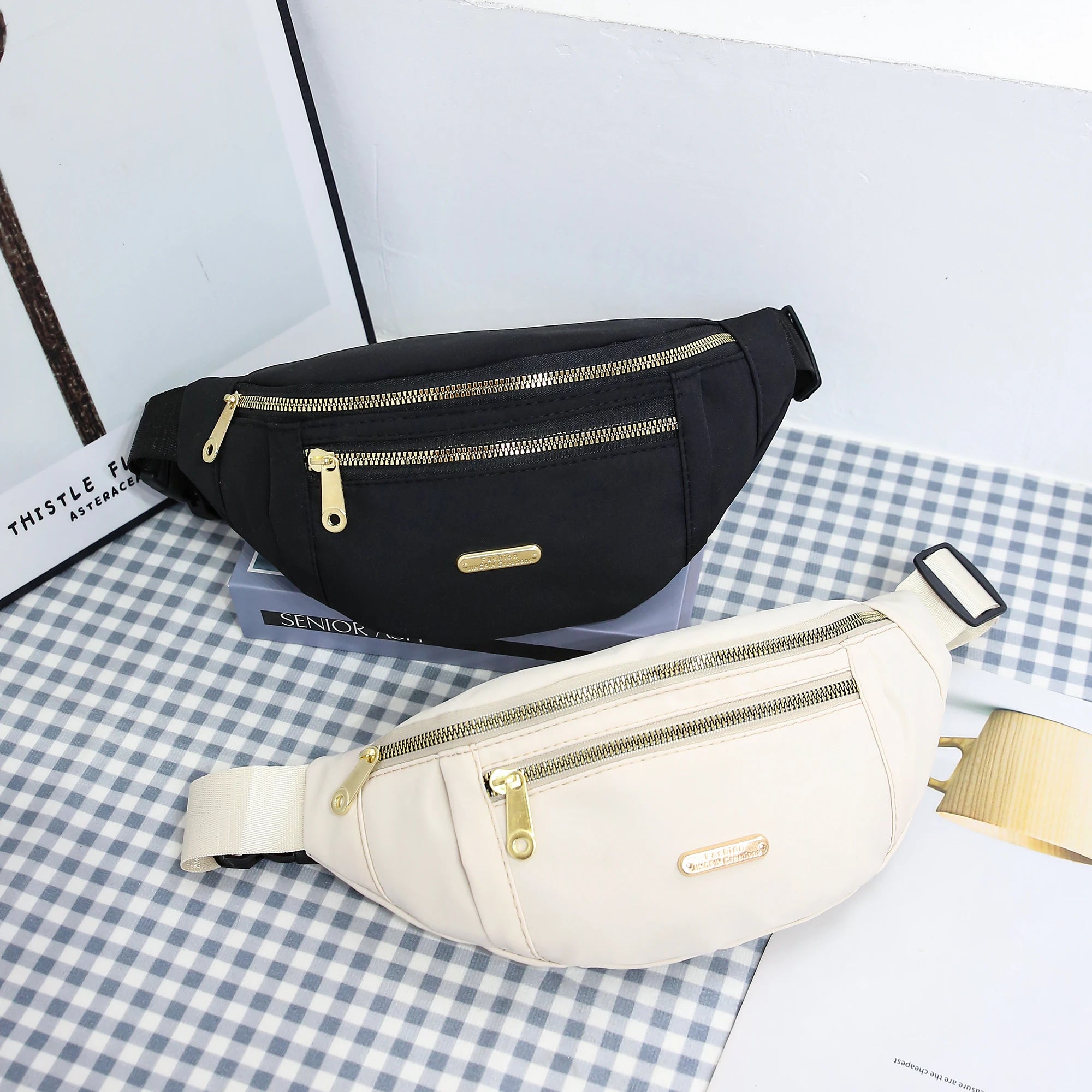 Sport-Hüfttasche für Damen, mehrschichtig, Gürteltasche, Handy-Essentials während Outdoor-Aktivitäten, Umhängetasche, Sport-Brusttasche