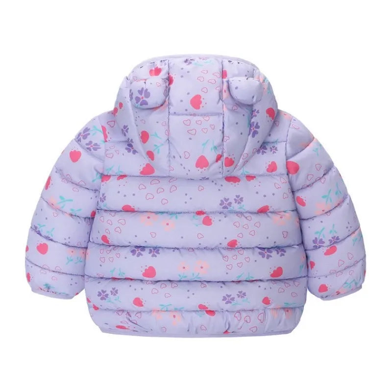 Kinder Jungen Baby Mit Kapuze Leichte Daunenjacken Warme Oberbekleidung Herbst Kinder Mädchen Mäntel Cartoon Dinosaurier Druck Freizeitkleidung