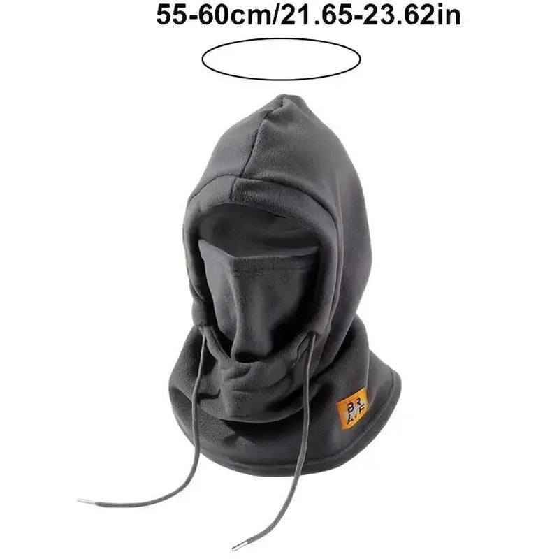Winter-Wärmemütze mit Maske und Nackenwärmer 3-in-1 Winddichte Sturmhaube für Männer und Frauen Maskierte Mütze für Radfahren und Kälteschutz