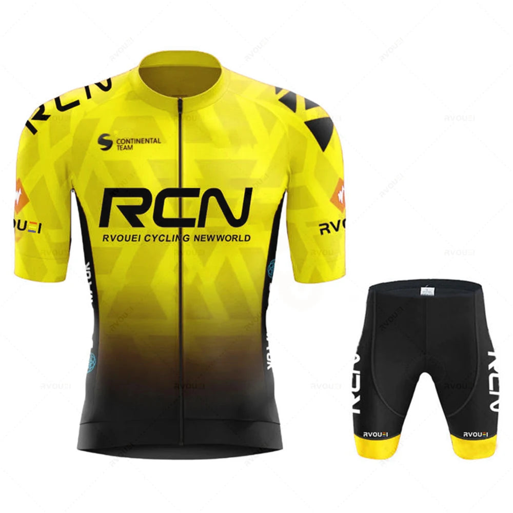 2026 Rvouei Team Radtrikot-Set Sommer Atmungsaktiver Rennrad-Anzug Fahrrad-Uniform Bike MTB Kleidung Neue Sport-Radsport-Kits