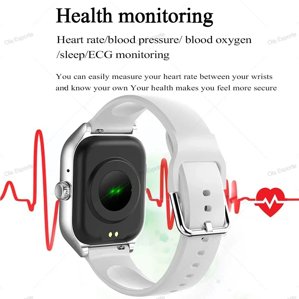 Smart Watch für Android IOS Uhren 1,83 Zoll HD Display Bluetooth Anruf Nachricht Alarm Musik Sport Modus Smartwatch Männer Frauen Geschenk