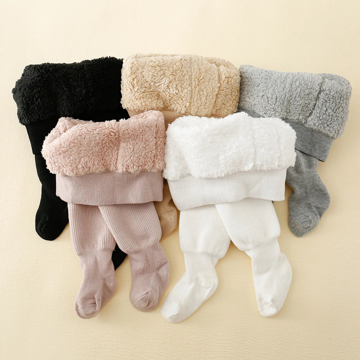Winter Baby Mädchen Polar Fleece Gefütterte Gestreifte Leggings Plus Dicke Warme Baumwollstrumpfhose Kleinkinder Kinder Wärmehaltende Strumpfhose