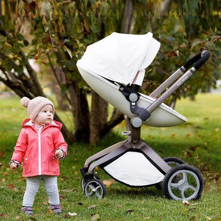 Hotmom-Kinderwagen Hohe Landschaft kann sitzen und liegen. Zusammenklappbarer, leichter britischer Zwei-Wege-Kinderwagen. Anpassung an 0–4 Jahre alt