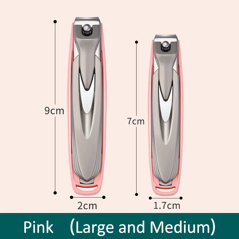 Colorful Nail Clippers, Splash-Proof, Nail Cutter, Detachable Design, Fingernail Clippers, Stainless Steel, Manicure Nail Tool