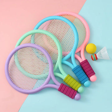 Schläger Tennis für Kinder Outdoor-Sport Badmintonschläger Kindergarten Spielzeugset für 3-12 Jahre alte Badminton-Sets