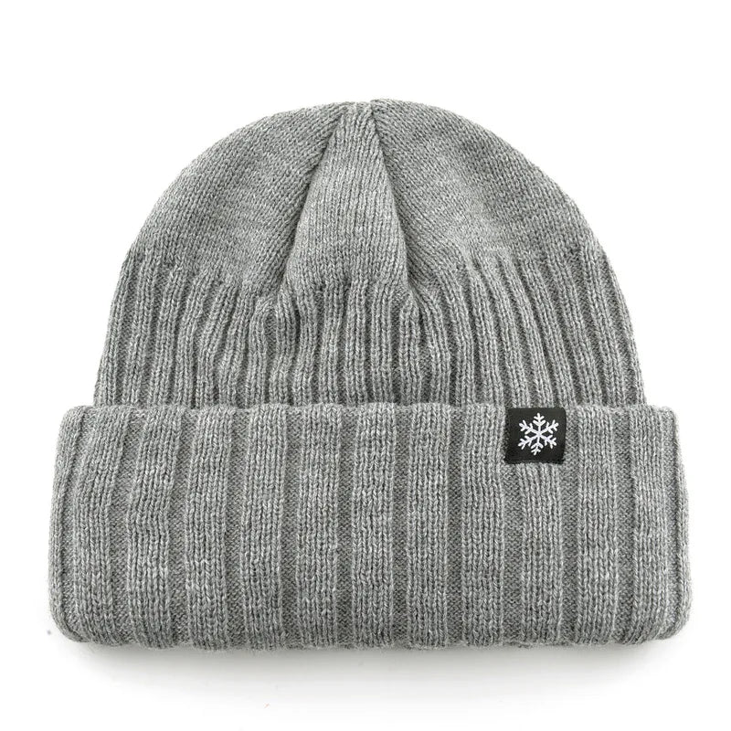 Warme Herbst- und Wintermützen für Männer mittleren Alters und Senioren, Strickmützen für Väter und Großväter, Seniorenmützen mit Fleecefutter.