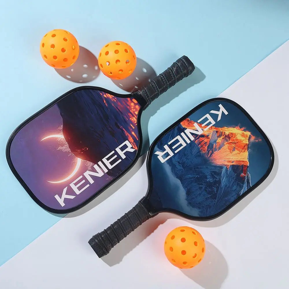 Stoßfestes Pickleball-Paddel-Set, rutschfester Griff mit 2 Schlägern und 4 Pickleballs, Schläger-Set, hohe Belastbarkeit