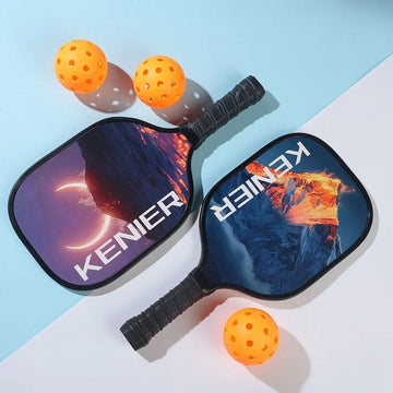 Stoßfestes Pickleball-Paddel-Set, rutschfester Griff mit 2 Schlägern und 4 Pickleballs, Schläger-Set, hohe Belastbarkeit