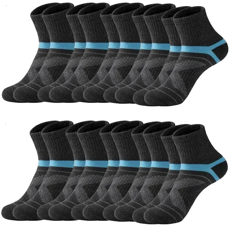 3/5/10/20 Paar Lot Herrensocken Schwarze Sportsocken Casual Run Herbst Winter Hochwertige atmungsaktive Herrensocken
