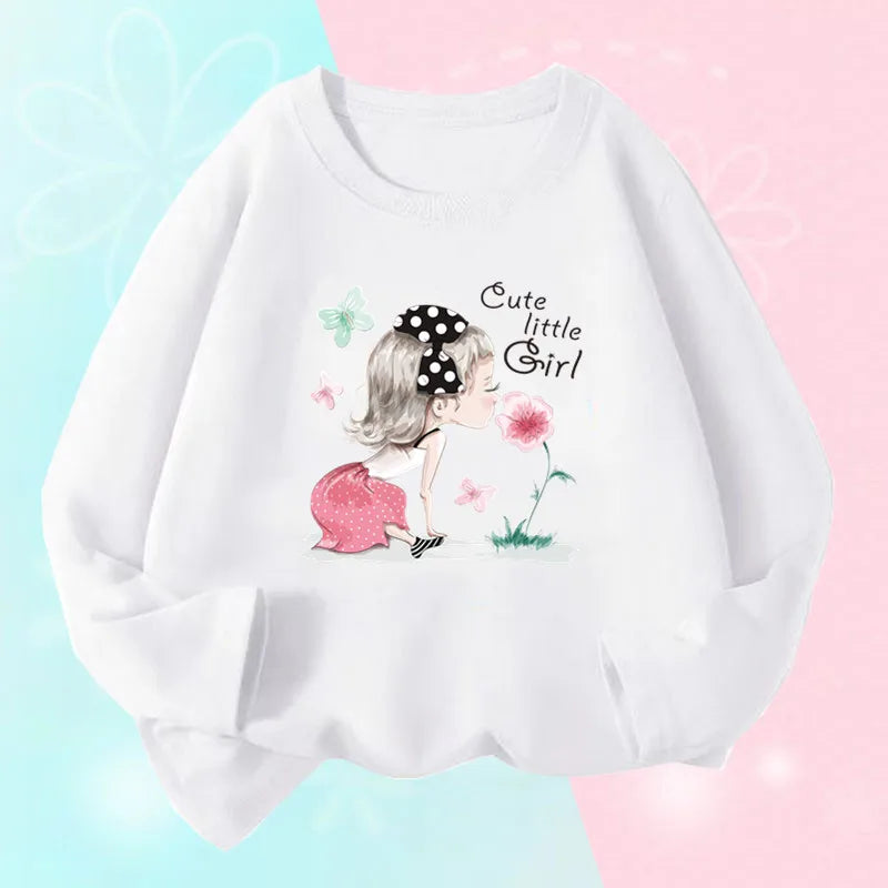 Girls Long Sleeve Graphic Tee