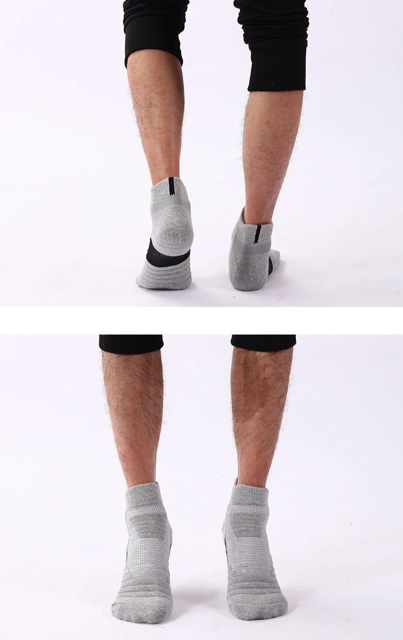 3 Paar rutschfeste Fußballsocken für Herren, kurze, lange Röhrensocken, Fußball, Basketball, Sport, atmungsaktiv, geruchshemmend, Größe 39–45, zum Laufen, Wandern