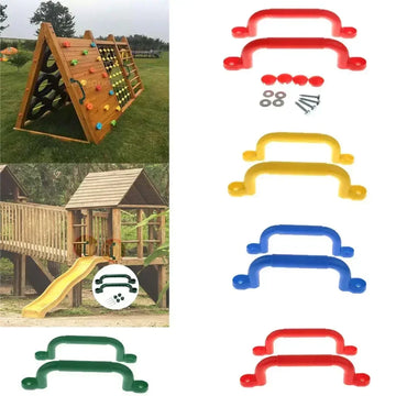 Bunte Kinder-Kunststoff-Griffstücke für Spielplatz-Zubehör, Spielhaus, Dschungelgymnastik, Garten, Baumhaus, Klettergerüst-Teile