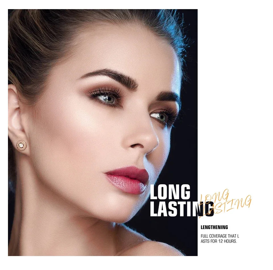 3D Mascara Verlängerung Schwarz Wimpern Wimpern Verlängerung Wimpern Pinsel Schönheit Make-Up Langlebige Gold Farbe Mascara