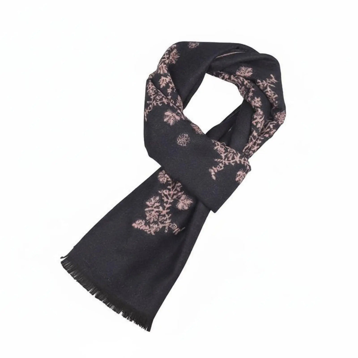 Jacquard-Schal mit Blumenmuster, tolles Geschenk, warmer Damenschal, weicher Touch, Blumenmuster-Wickelschal für Mama, Oma, Herbst, Kälte