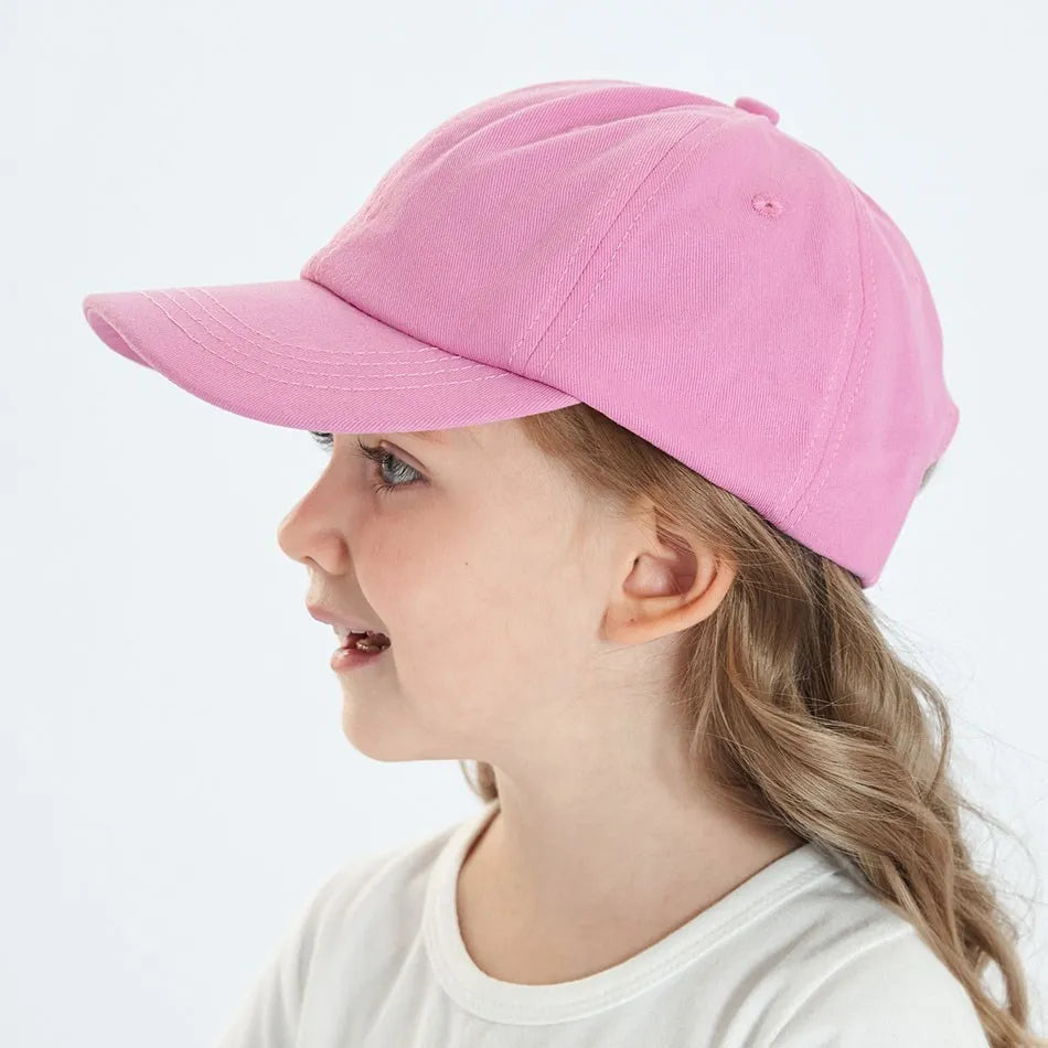 Baby Mädchen Baseball Caps Rosa Schwarz Weiß Grau Kinder Niedrigen Profil Sonne Hut Kinder Jungen Lauf Headwear Kleidung Zubehör