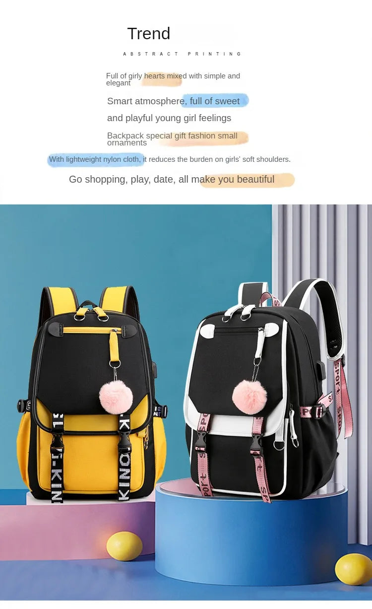 Teens Korean Style School Backpack