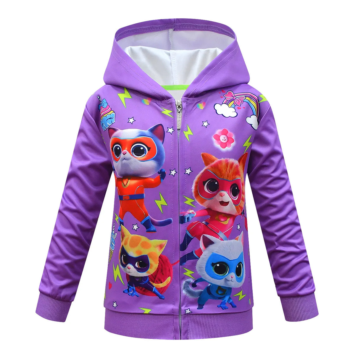 SuperKitties Kleidung Kinder Herbst Winter Jacke Baby Mädchen Mit Kapuze Mäntel Teen Jungen Zipper Oberbekleidung Kinder Casual Sport Jacken