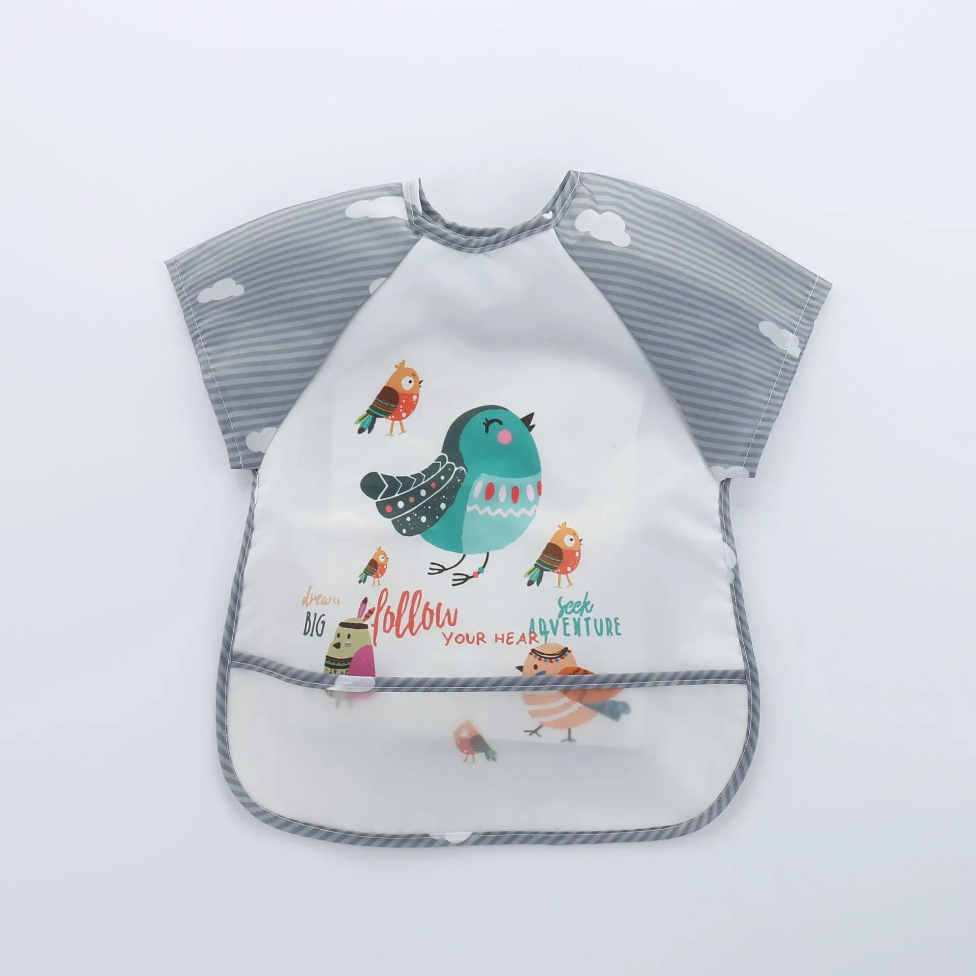 Wasserdichte EVA Volle Hülse Baby Lätzchen Kinder Schürze Lange Hülse Fütterung Kittel Kinder Essen Brust Platte Säuglings Schal Kleidung