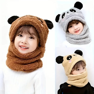Coole gute Qualität warme weiche Kinder Mützen Mütze Herbst Winter Kleinkind Kinder süße Panda Mütze Hut für Jungen Mädchen