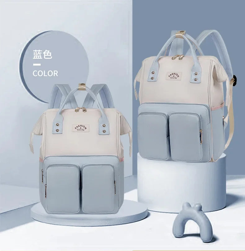 Multifunktionale Mama-Taschen mit großem Fassungsvermögen für Ausflüge, Reiserucksack, wasserdicht, tragbar, Mutter- und Babytasche, Damen-Rucksack