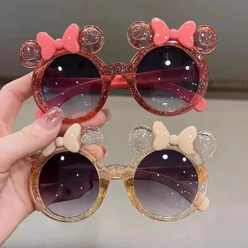 Cute Crystal Bow Kids Sunglasses